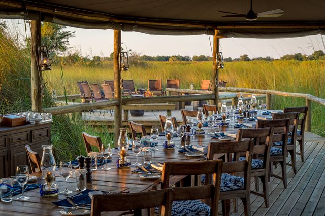 Botswana Okavango Delta Little Vumbura main area dining WS.jpg - Jambo Safari Club