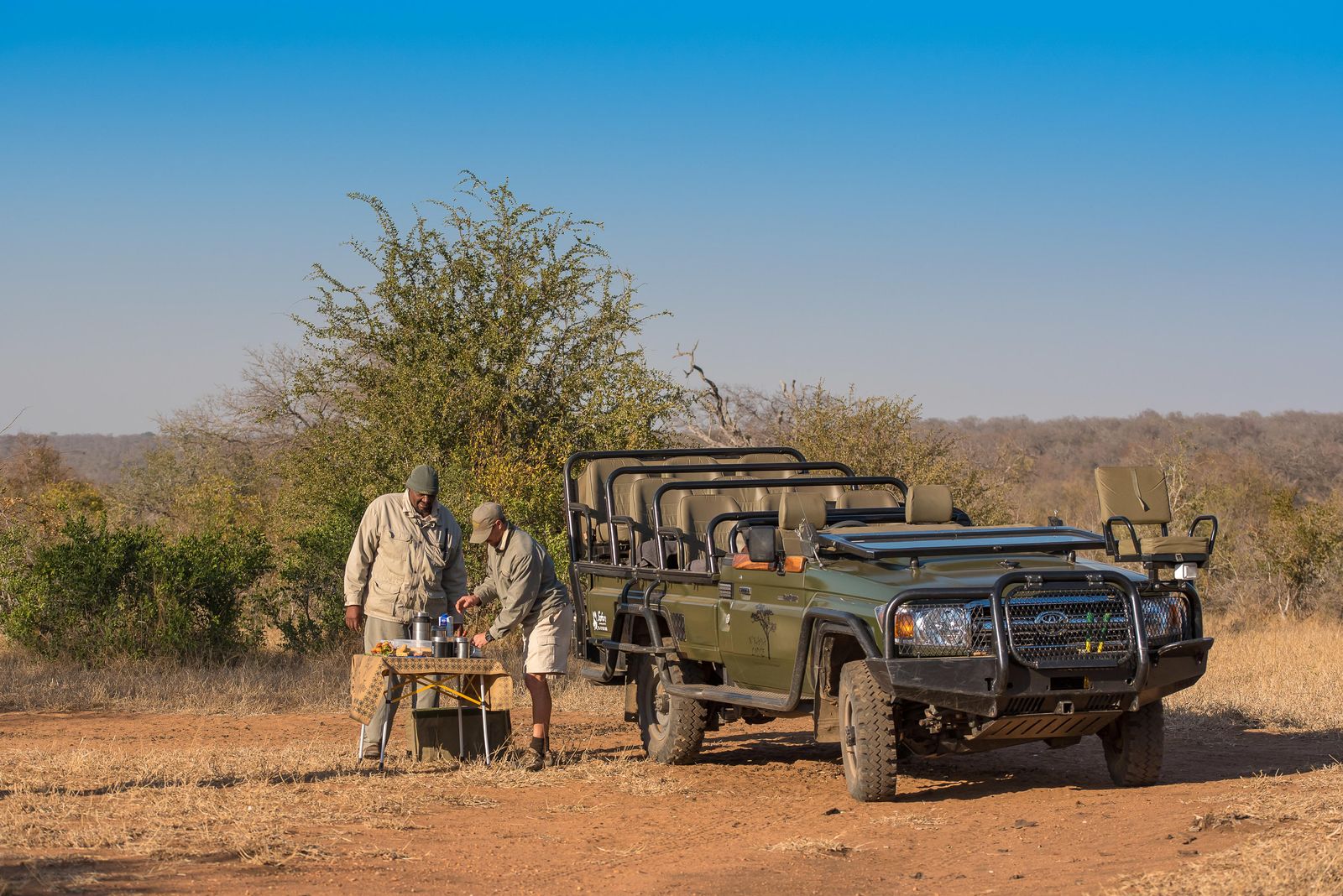 Zuid Afrika Thornybush NKaya Lodge Activiteit Coffee Break WE.jpg - Jambo Safari Club